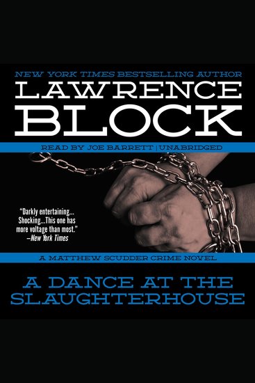 A Dance at the Slaughterhouse - A Matthew Scudder Crime Novel - cover