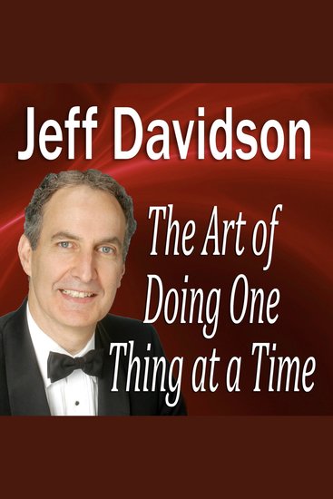 The Art of Doing One Thing at a Time - cover