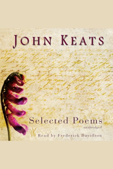John Keats - Selected Poems - cover