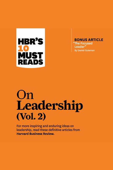 HBR's 10 Must Reads on Leadership Vol 2 - cover