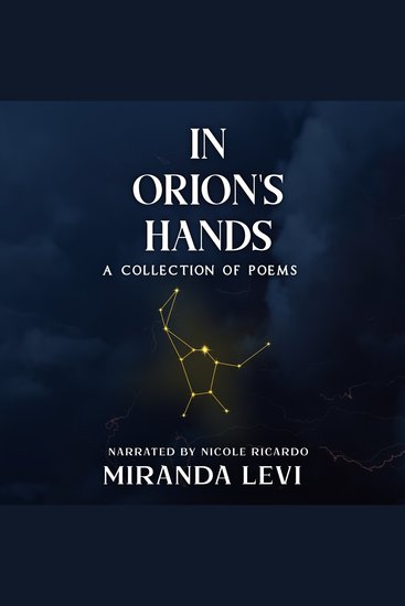 In Orion's Hands - a collection of poems - cover