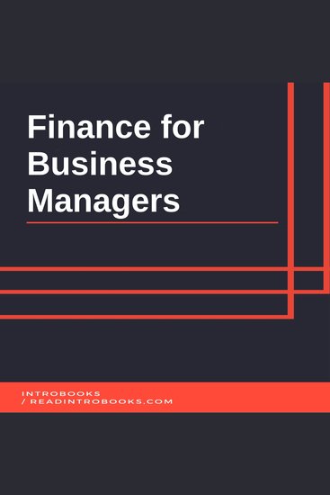 Finance for Business Managers - cover