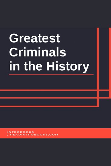 Greatest Criminals in the History - cover