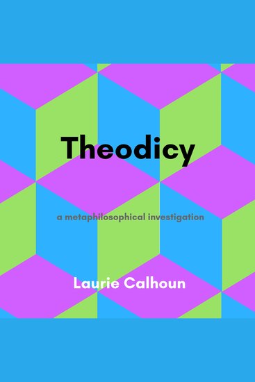 Theodicy - a metaphilosophical investigation - cover