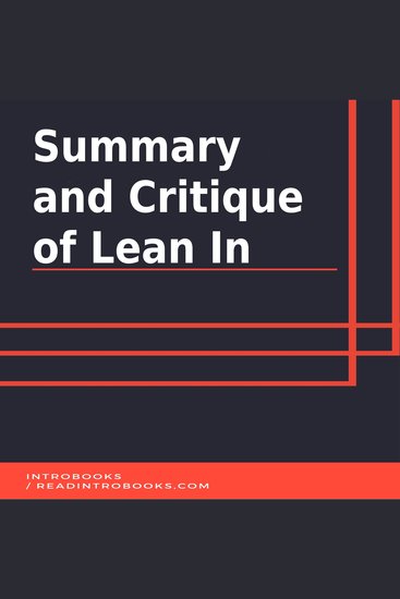 Summary and Critique of Lean In - cover