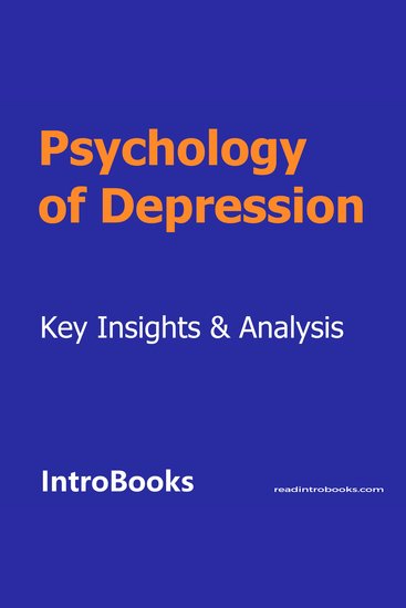 Psychology of Depression - cover