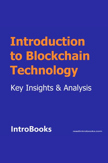 Introduction to Blockchain Technology - cover