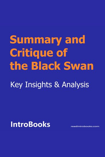 Summary and Critique of the Black Swan - cover