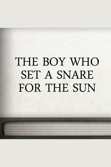 The Boy who Set a Snare for the Sun - cover