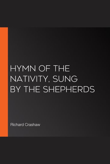 Hymn of the Nativity Sung by the Shepherds - cover
