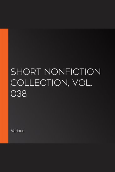 Short Nonfiction Collection Vol 038 - cover