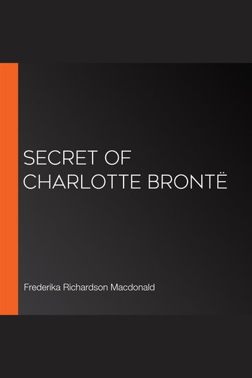 Secret of Charlotte Brontë - cover