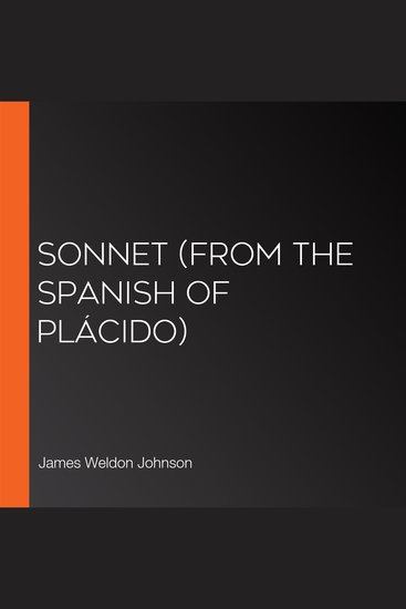 Sonnet (From the Spanish of Plácido) - cover