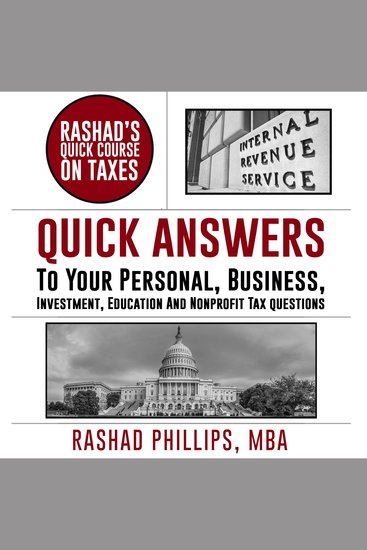 Rashad's Quick Course On Taxes - cover