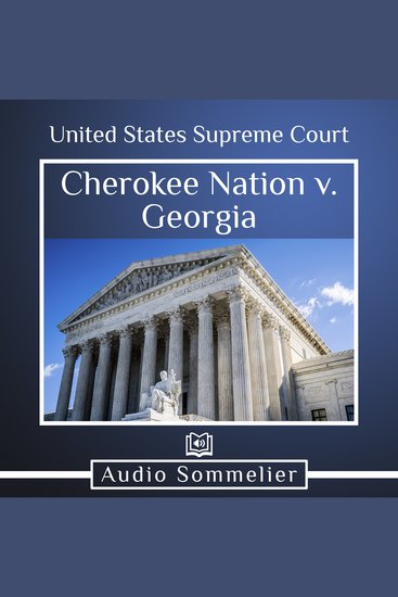 Cherokee Nation v Georgia - cover