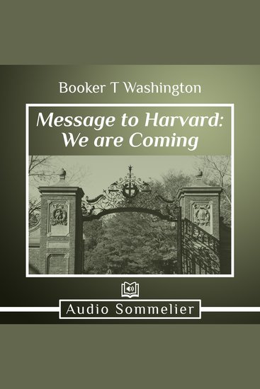 Message to Harvard: We are Coming - cover