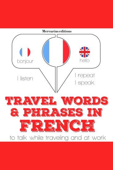 Travel words and phrases in French - cover