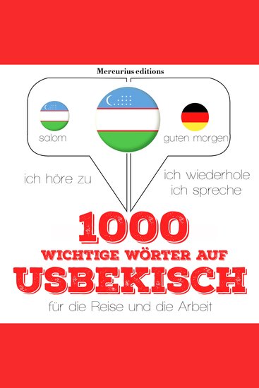 1000 wichtige Wörter auf Usbekisch für die Reise und die Arbeit - cover