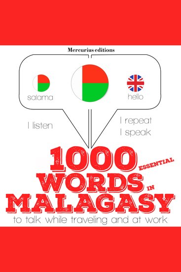 1000 essential words in Malagasy - cover
