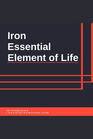 Iron: Essential Element of Life - cover