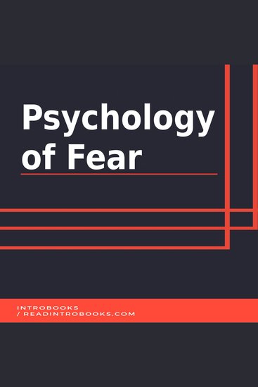 Psychology of Fear - cover