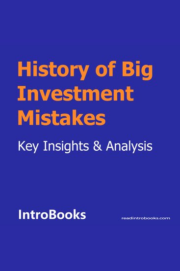 History of Big Investment Mistakes - cover