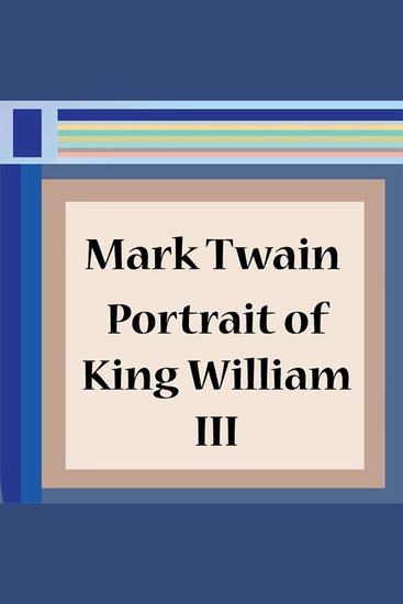 Portrait of King William III - cover