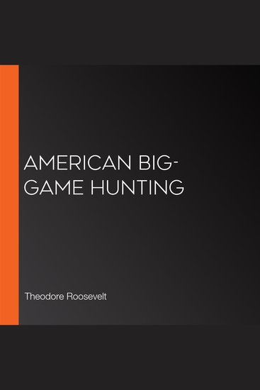 American Big-Game Hunting - cover