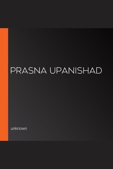 Prasna Upanishad - cover