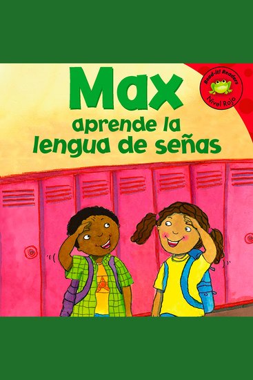 Max aprende la lengua de senas - cover