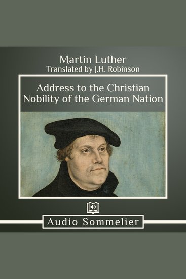 Address to the Christian Nobility of the German Nation - cover