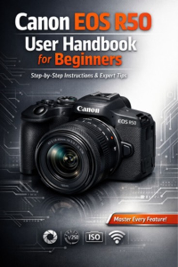 Canon EOS R50 User Handbook for Beginners - Step-by-Step Instructions Expert Shooting Tips and Illustrated Tutorials to Master Every Feature Function and Creative Control - cover