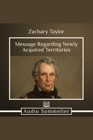 Message Regarding Newly Acquired Territories - cover