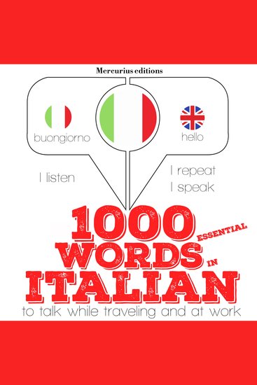 1000 essential words in Italian - cover