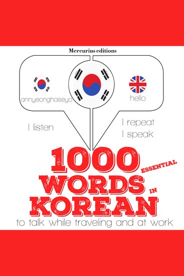 1000 essential words in Korean - cover