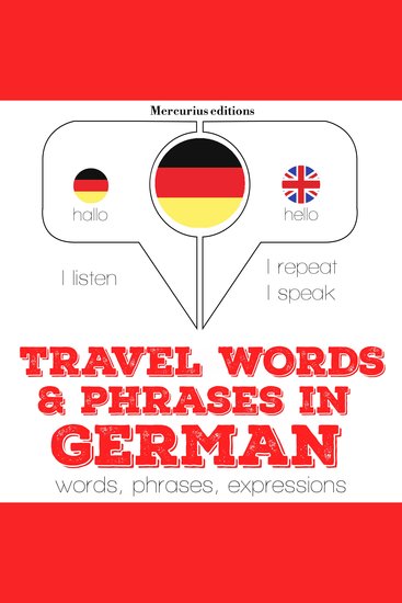 Travel words and phrases in German - cover