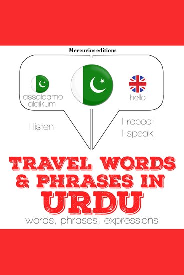Travel words and phrases in Urdu - cover
