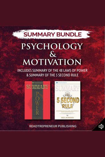 Summary Bundle: Psychology & Motivation | Readtrepreneur Publishing: Includes Summary of The 48 Laws of Power & Summary of The 5 Second Rule - cover