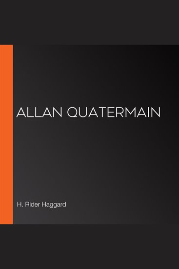 Allan Quatermain - cover
