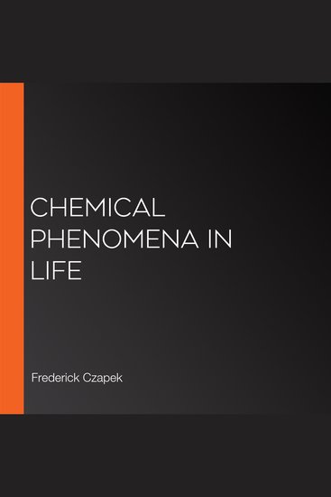 Chemical Phenomena in Life - cover