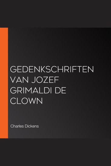 Gedenkschriften van Jozef Grimaldi de Clown - cover