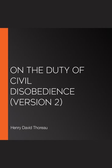 On the Duty of Civil Disobedience (Version 2) - cover