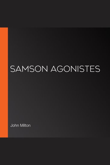 Samson Agonistes - cover