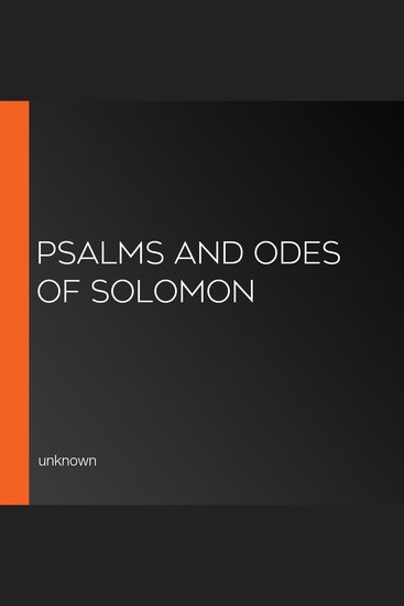 Psalms and Odes of Solomon - cover