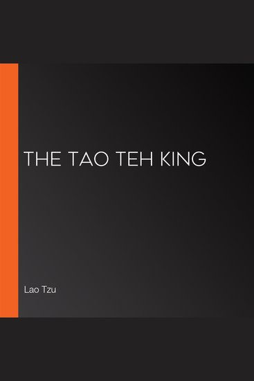 The Tao Teh King - cover