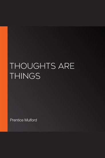 Thoughts Are Things - cover