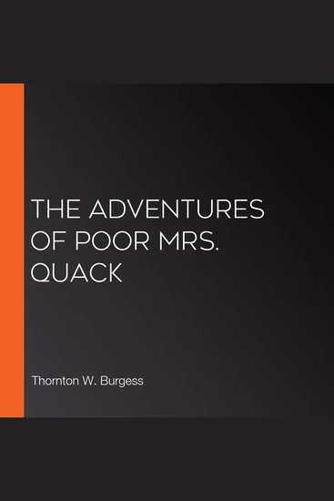 The Adventures of Poor Mrs Quack - cover