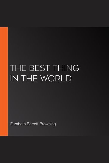 The Best Thing in the World - cover