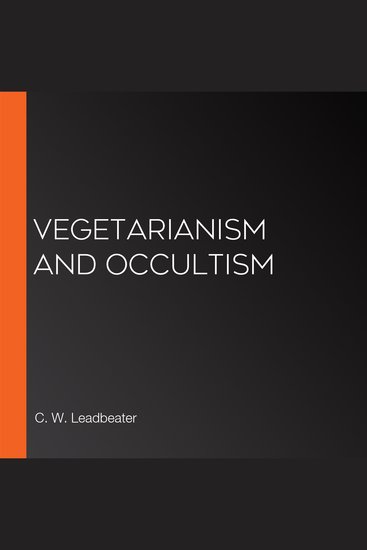 Vegetarianism and Occultism - cover