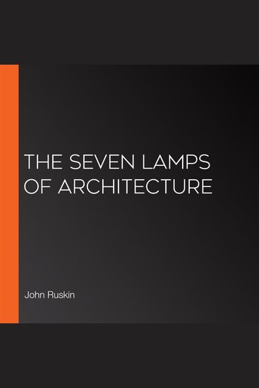 The Seven Lamps of Architecture - cover